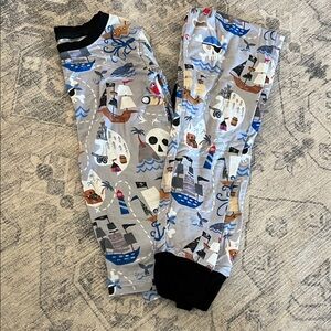 Little Sleepies pirate theme long sleeve/pant pajamas